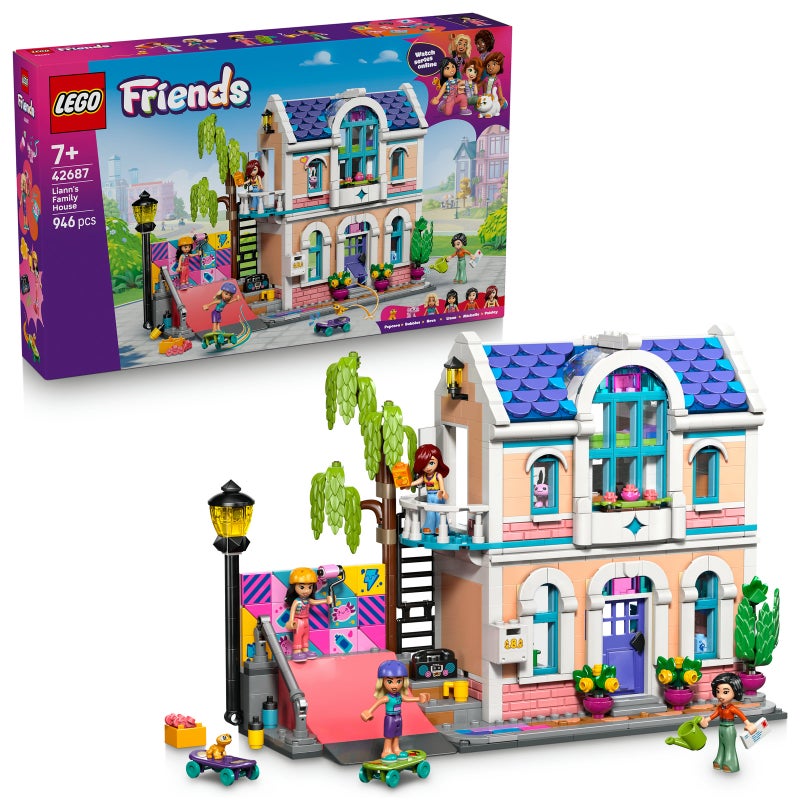 LEGO Friends Liann's Family House 42687 Building Toy Set (946 Pieces) - Image 1